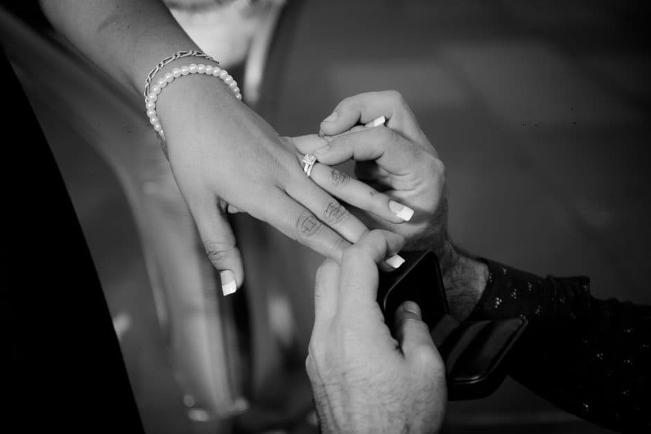 Black and white film wedding photography in San Francisco